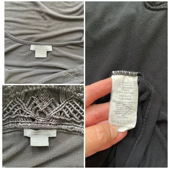 Lot of 2 Halter Black Cami Tops Size XS Vintage - Picture 4 of 4